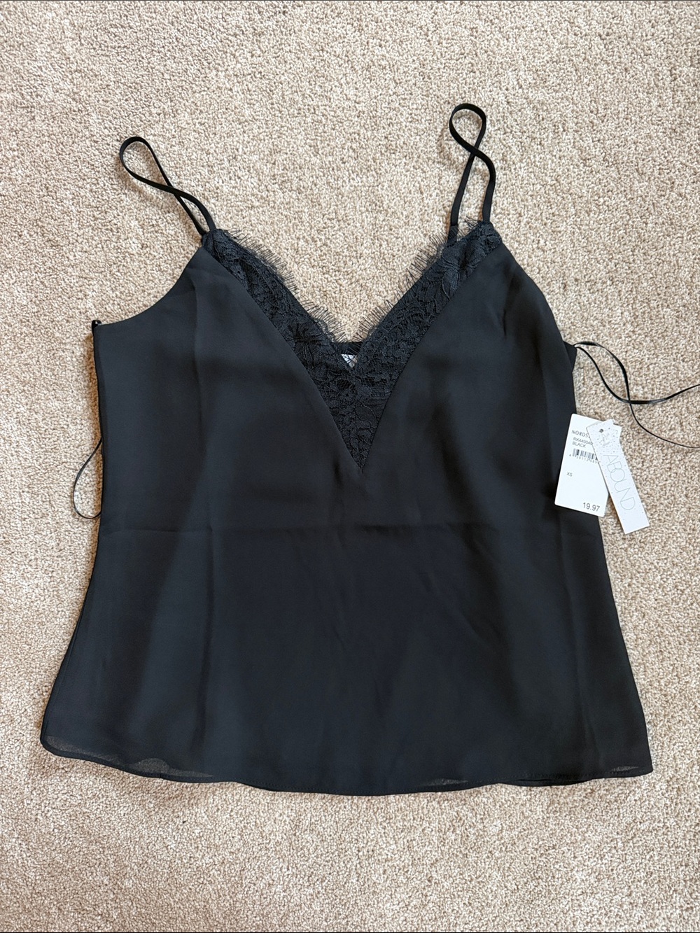 Abound Black Lace V-Neck Camisole